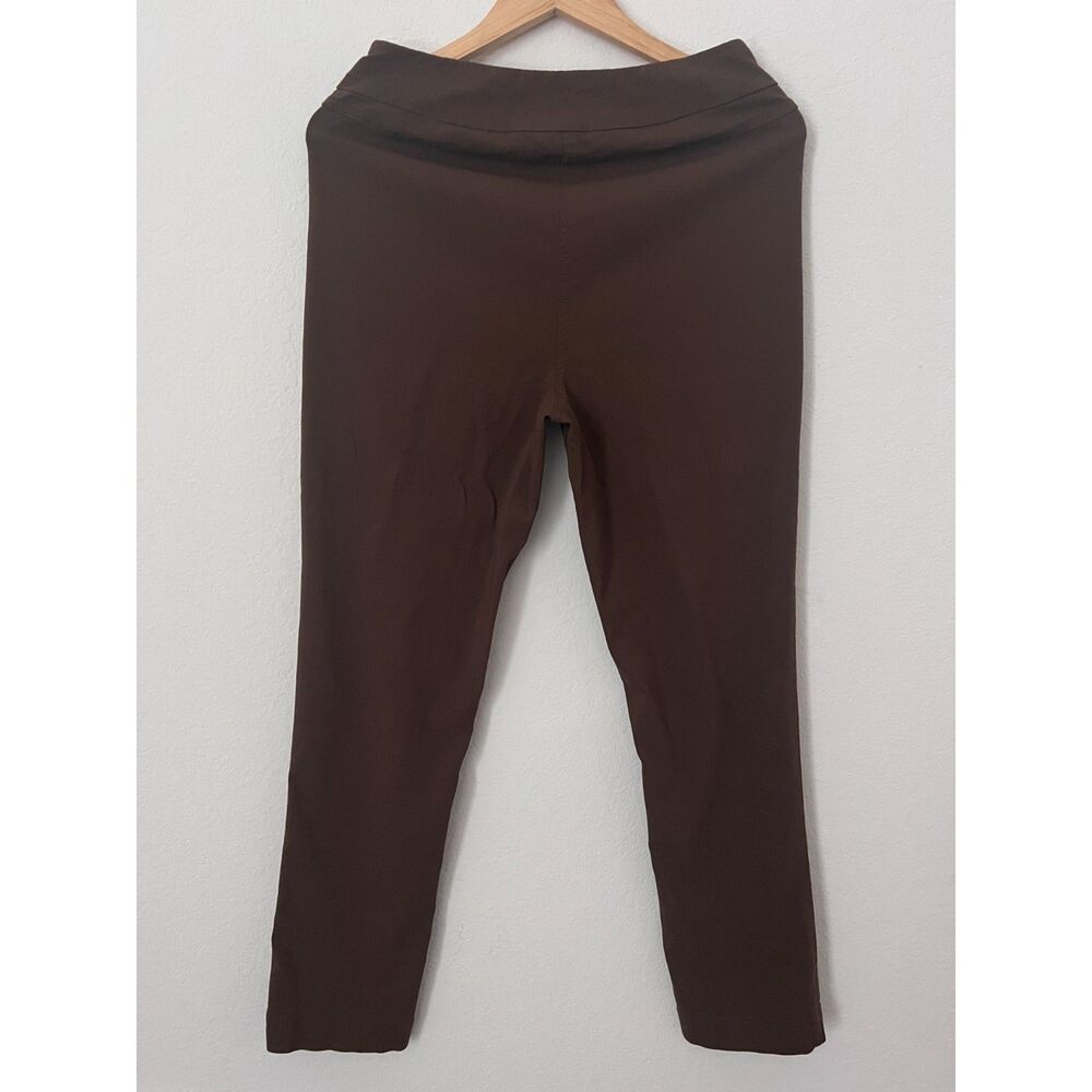 Soft Surroundings Pants Women's Pull On Stretch Brown Casual High Waist M
